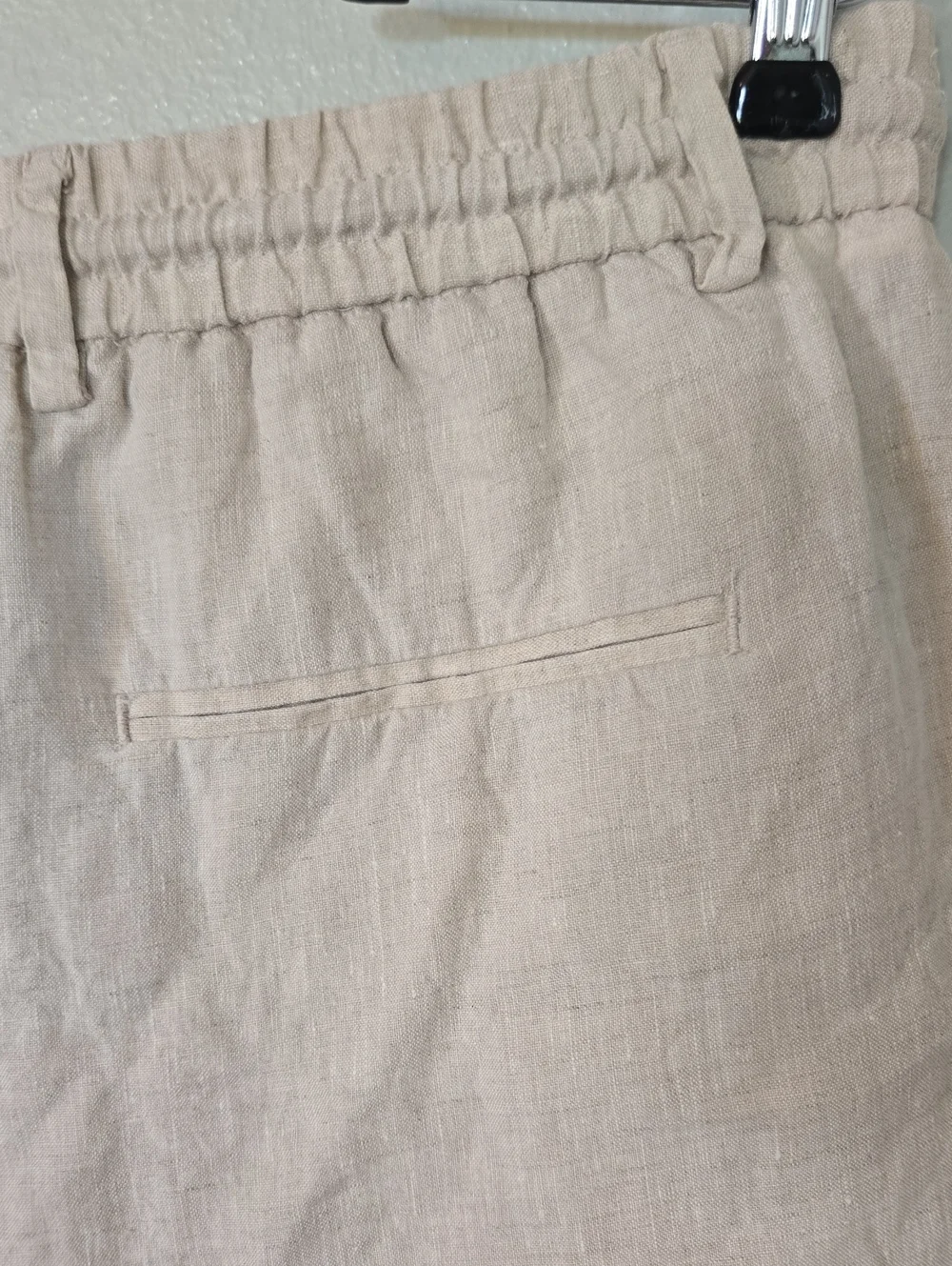 Zara | Classic Beige Linen Trousers Size Large